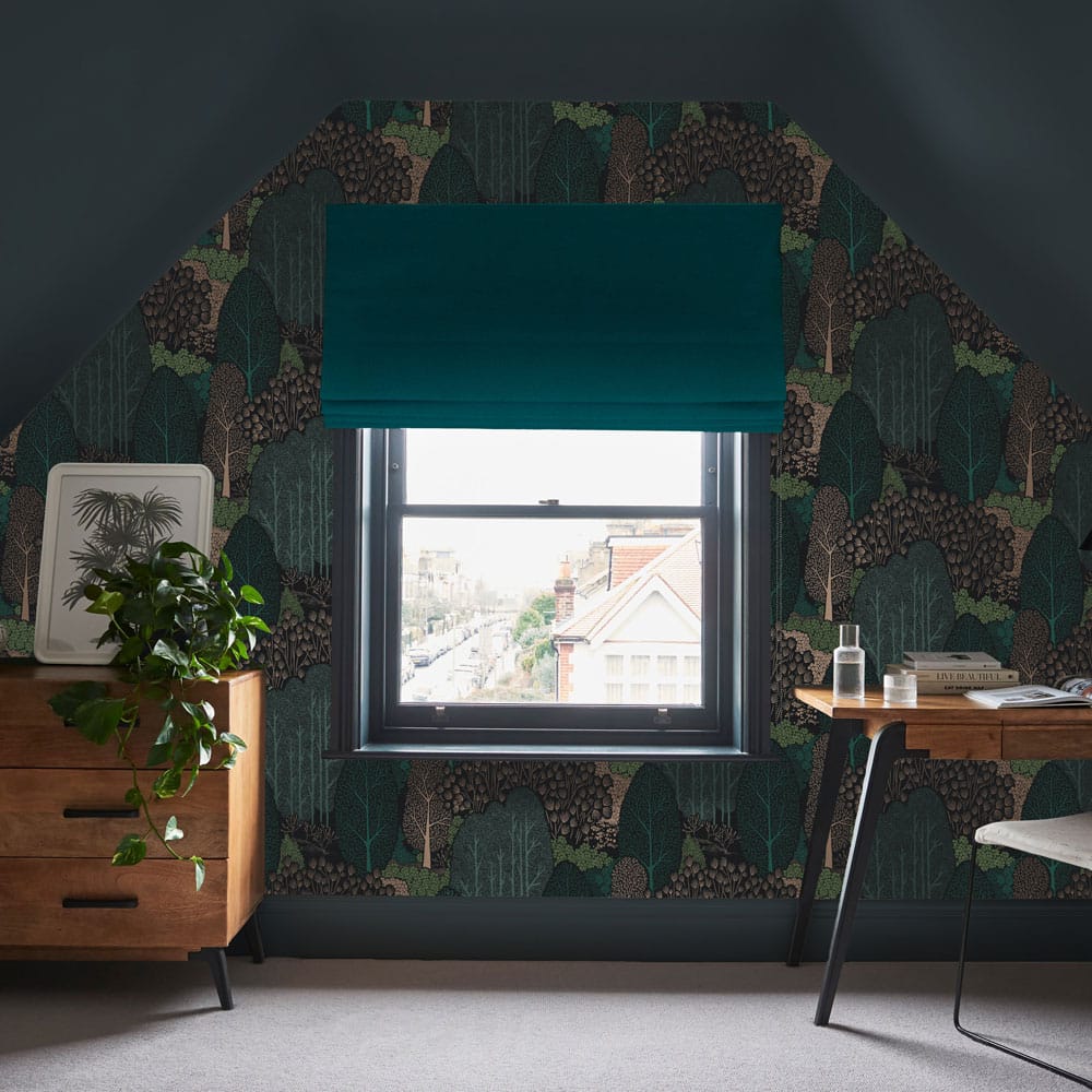 Scandiscape Wallpaper - Navy - Graham & Brown - 120647 - Premier Wallcovering