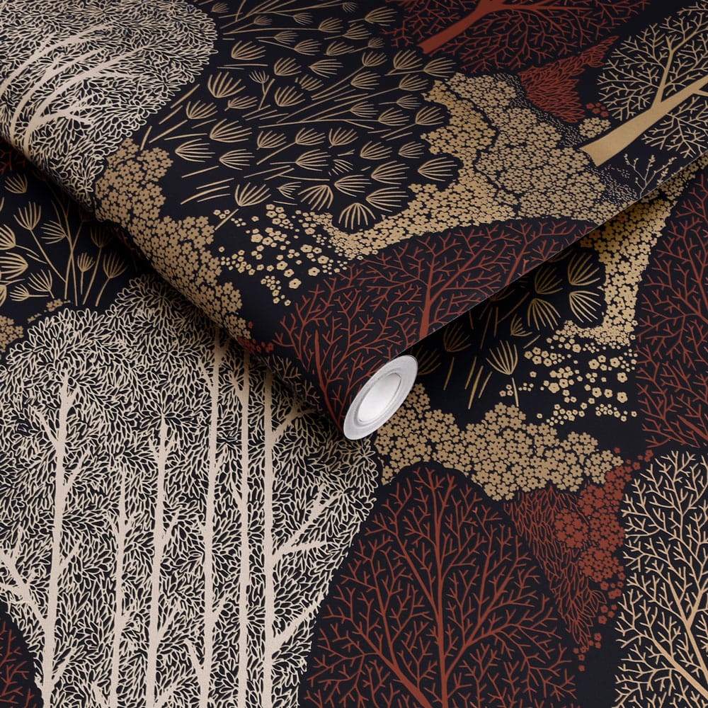 Scandiscape Wallpaper - Alizarin - Graham & Brown - 120646 - Premier Wallcovering