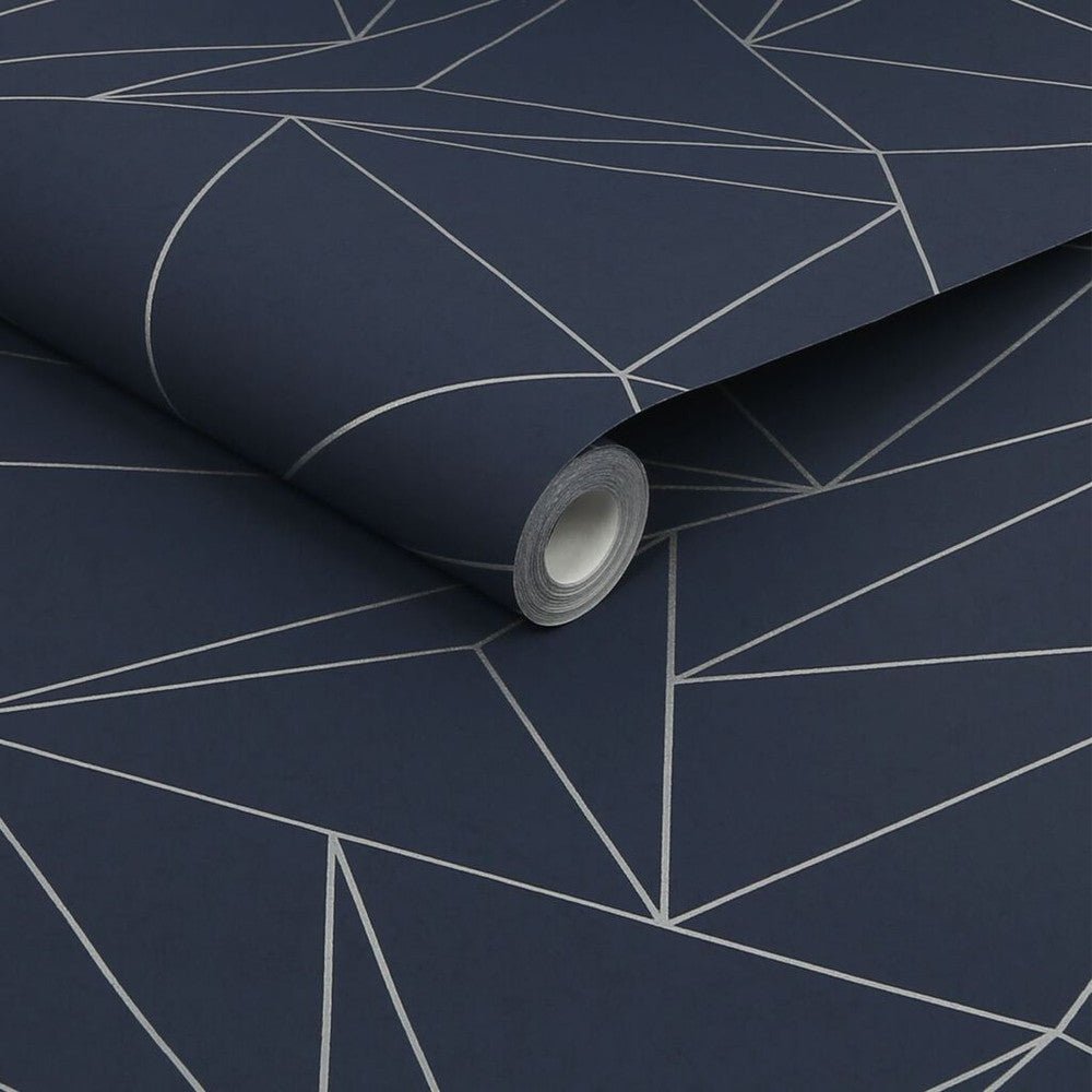 Scatter Geo Wallpaper - Navy - Next - 118278 - Premier Wallcovering