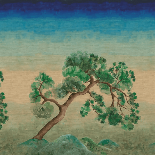 Scene D Arbre Grasscloth Wallpaper - Elm - PDG1181/01 - Designers Guild - Premier Wallcovering