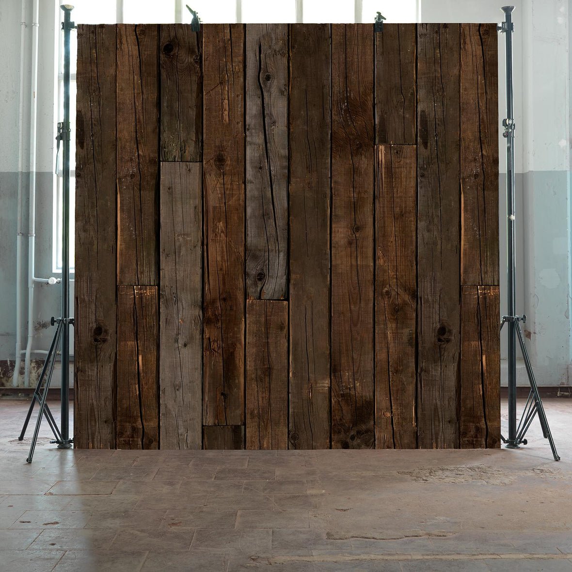 Scrapwood Beams Wallpaper - Brown - NLXL - PHE - 10 - Premier Wallcovering