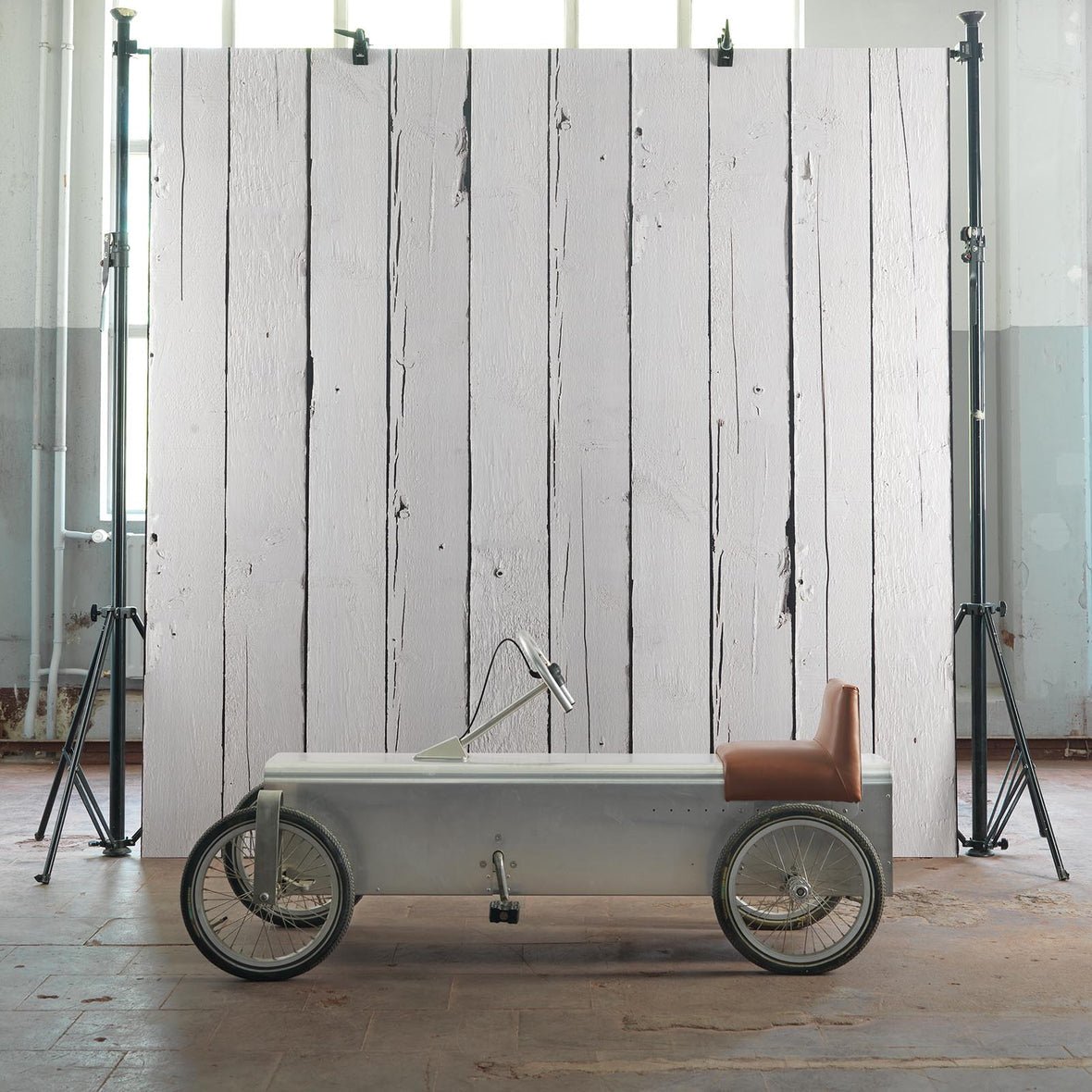 Scrapwood Beams Wallpaper - White - NLXL - PHE - 11 - Premier Wallcovering
