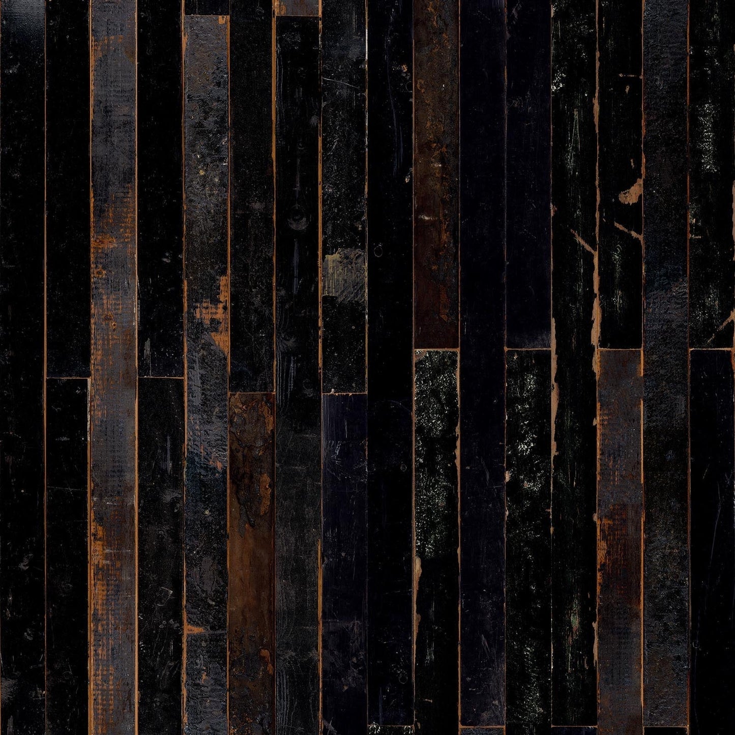 Scrapwood Wallpaper - Black - NLXL - PHE - 05 - Premier Wallcovering