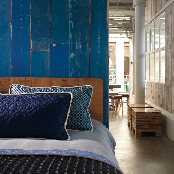 Scrapwood Wallpaper - Blue - NLXL - PHM - 36 - Premier Wallcovering