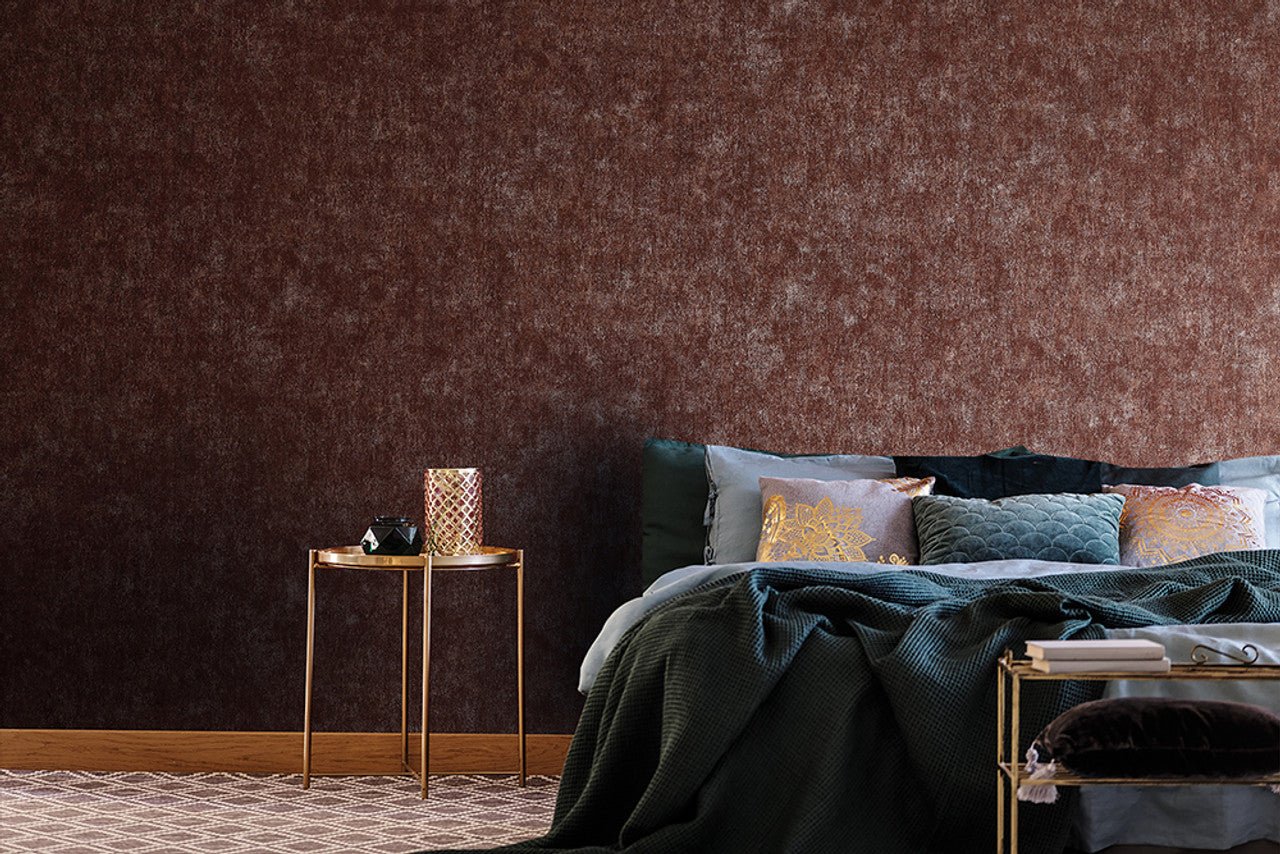 Scratched Plaster Feel Wallpaper - Red - Hohenberger - 64938 - Premier Wallcovering