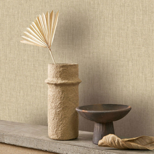 Scribe Babylone Wallpaper - Beige Raphia - Casadeco - 89751367 - Premier Wallcovering