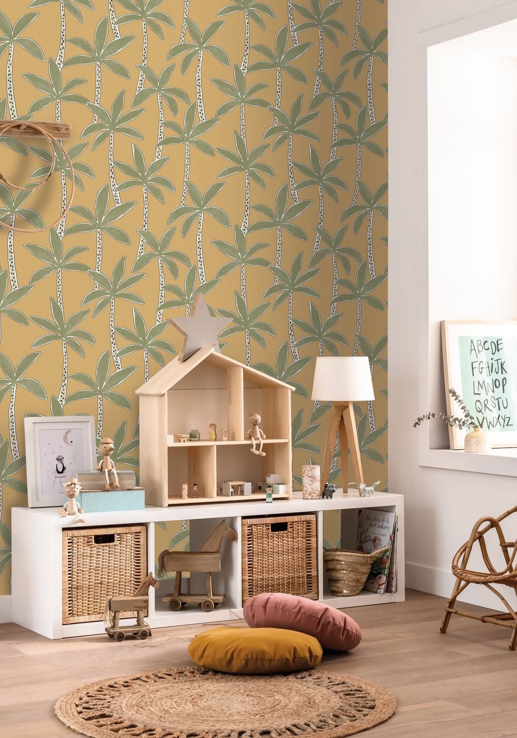 Se Balancer Wallpaper - Curry - Caselio - 103512070 - Premier Wallcovering