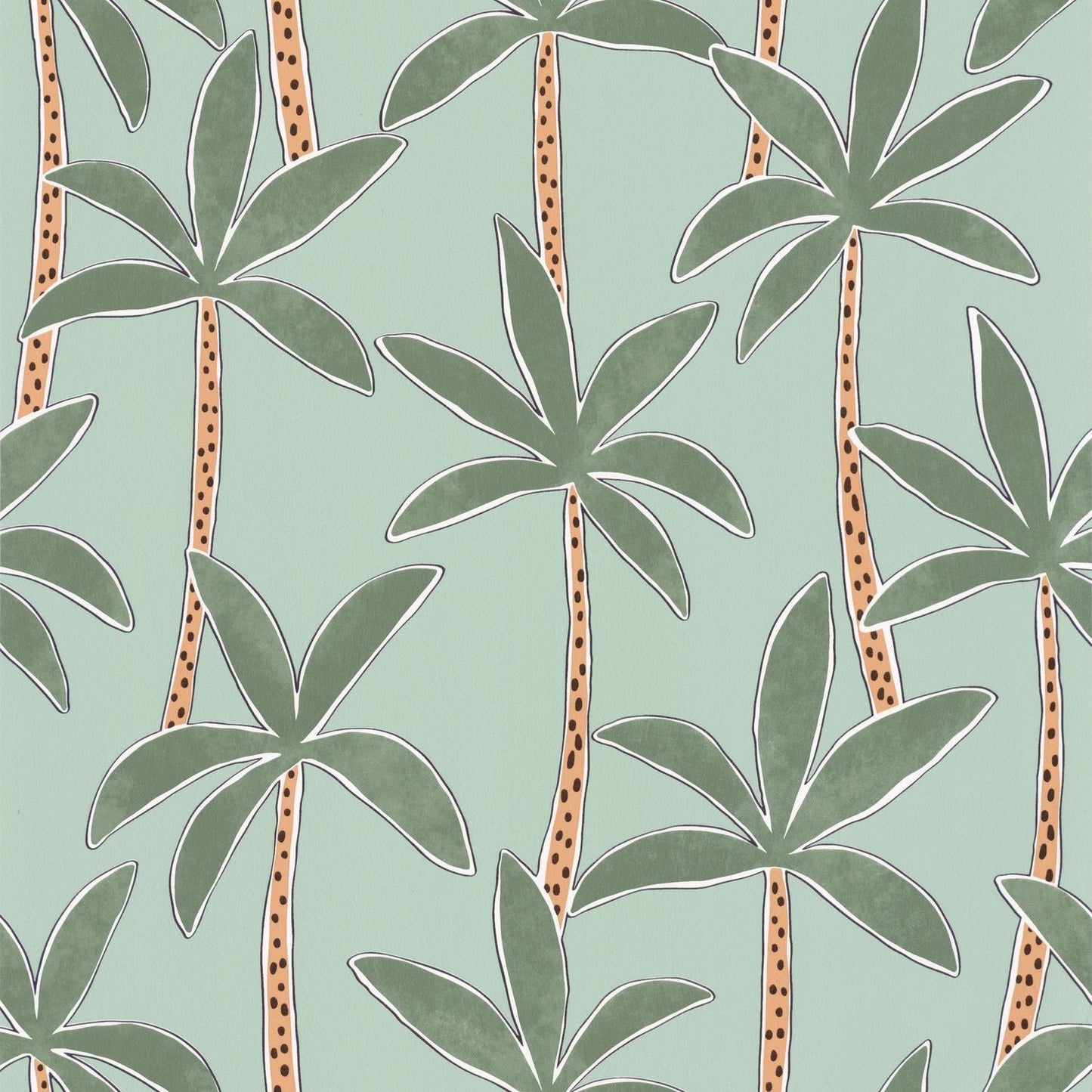 Se Balancer Wallpaper - Menthe - Caselio - 103517012 - Premier Wallcovering
