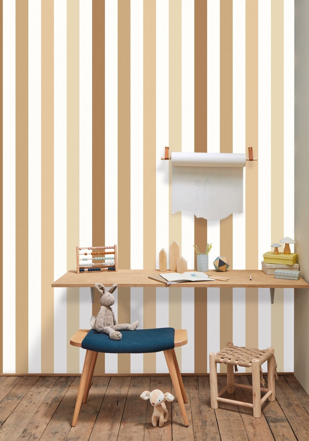 Se Cacher Wallpaper - Beige Camel - Caselio - 103581021 - Premier Wallcovering