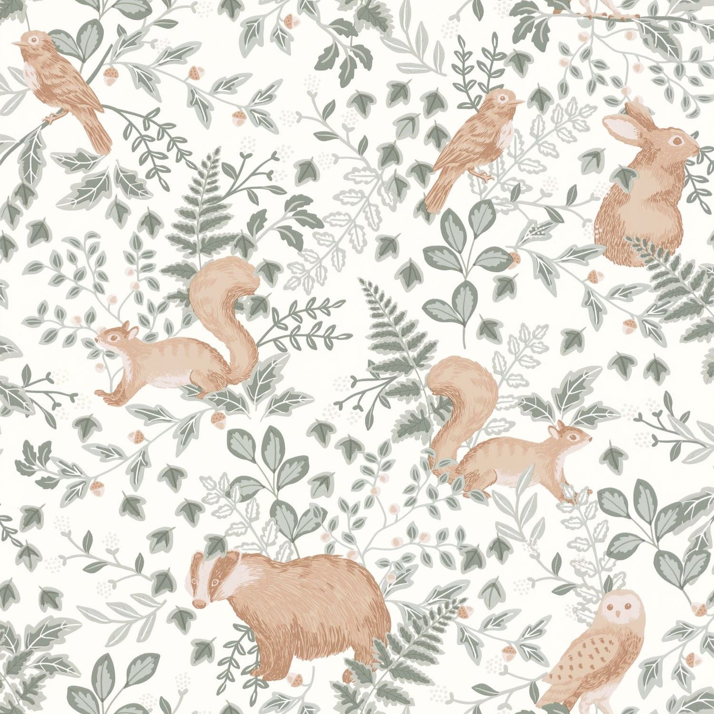 Se Faufiler Wallpaper - Vert De Gris - Caselio - 103547220 - Premier Wallcovering