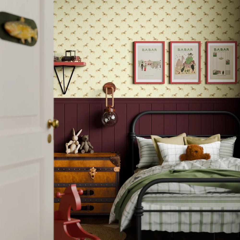 Seabiscuit Wallpaper - Sand - LAN100256 - Lucie Annabel - Premier Wallcovering