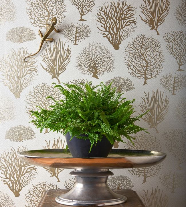 Seafern Wallpaper - Ice Blue on Chalk - 107/2009 - Cole & Son - Premier Wallcovering