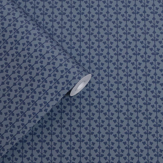 Seaham Wallpaper - Midnight Blue - Laura Ashley - 118487 - Premier Wallcovering