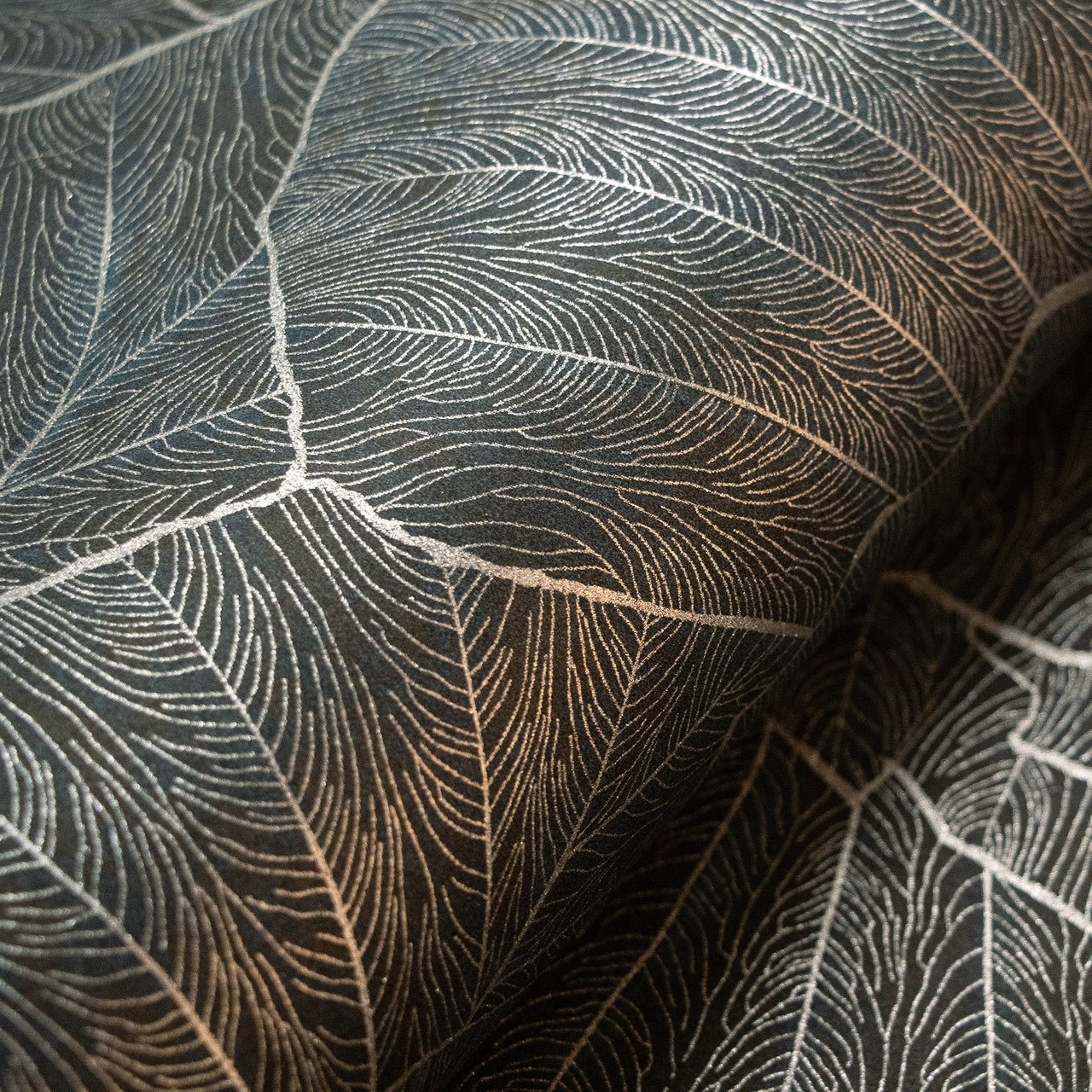 Seashell Feel Wallpaper - Blue/Silver - Hohenberger - 65005 - Premier Wallcovering