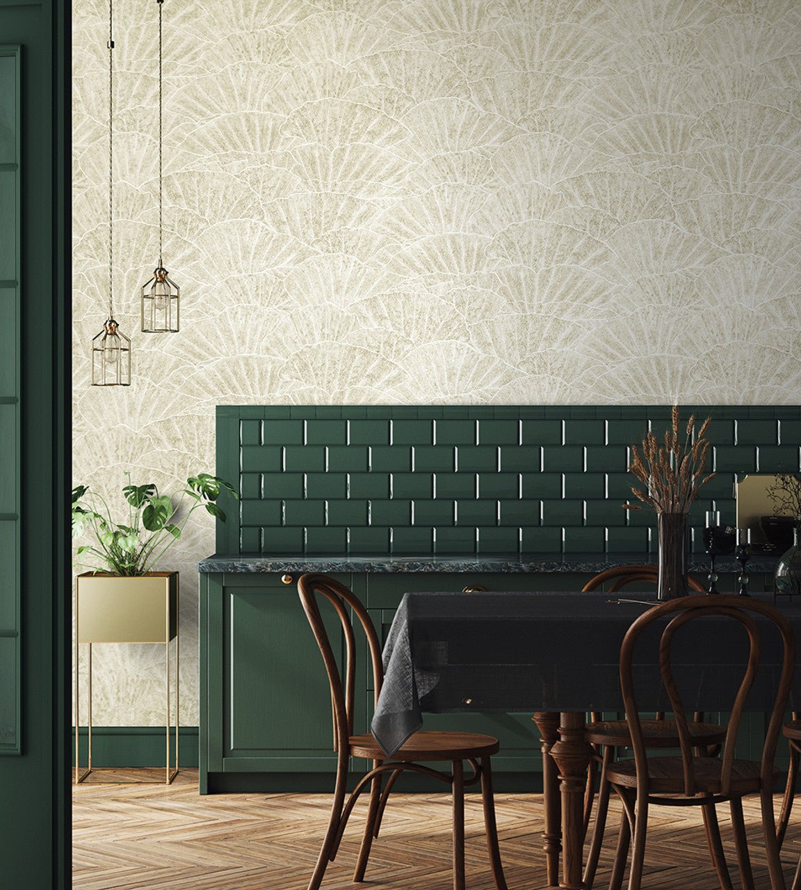 Seashell Feel Wallpaper - Beige - Hohenberger - 65003 - Premier Wallcovering