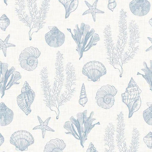 Seaside Stroll Wallpaper - Cornflower Blue - LAN100329 - Lucie Annabel - Premier Wallcovering
