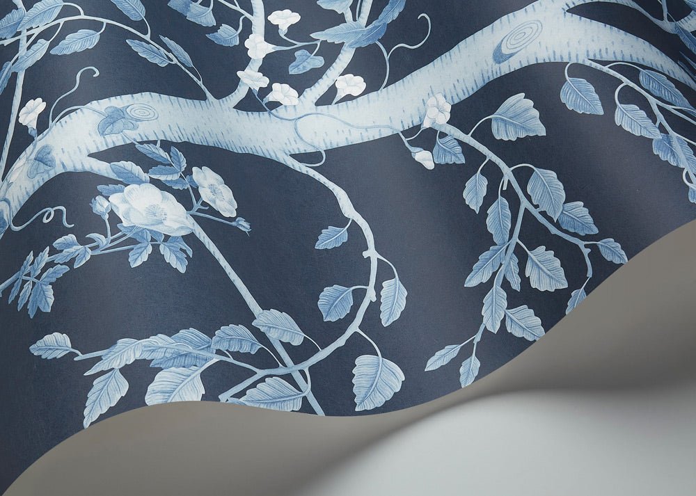 Seasonal Woods Wallpaper - Midnight - 120/6025 - Cole & Son - Premier Wallcovering