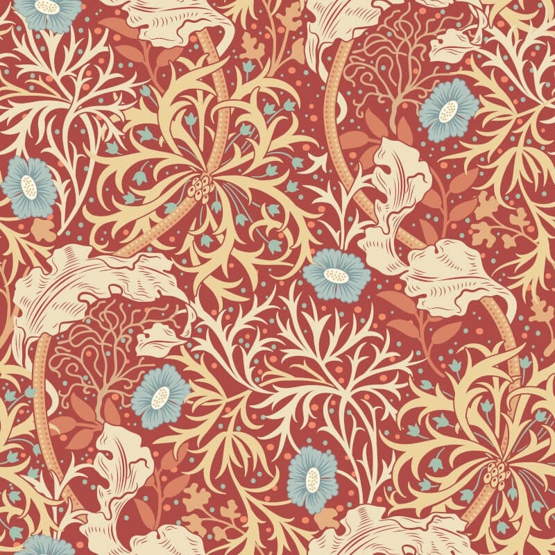 Seaweed Garden Wallpaper - Spice - Hoopla Walls - HWA1109W - Premier Wallcovering