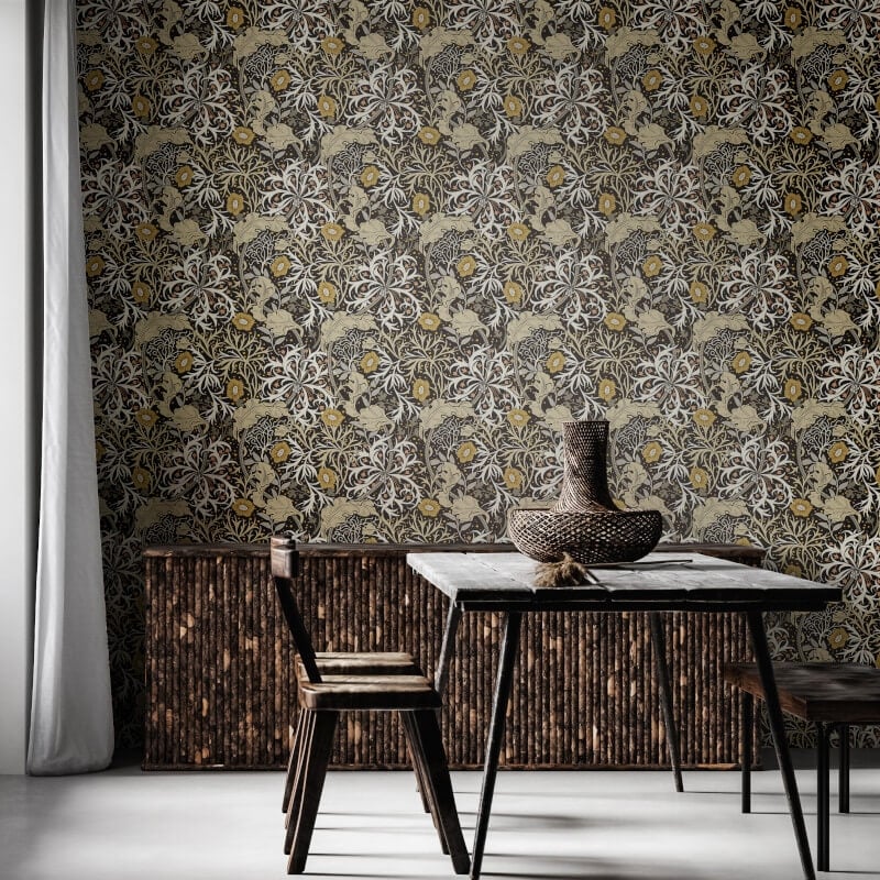 Seaweed Garden Wallpaper - Slate - Hoopla Walls - HWA1106W - Premier Wallcovering