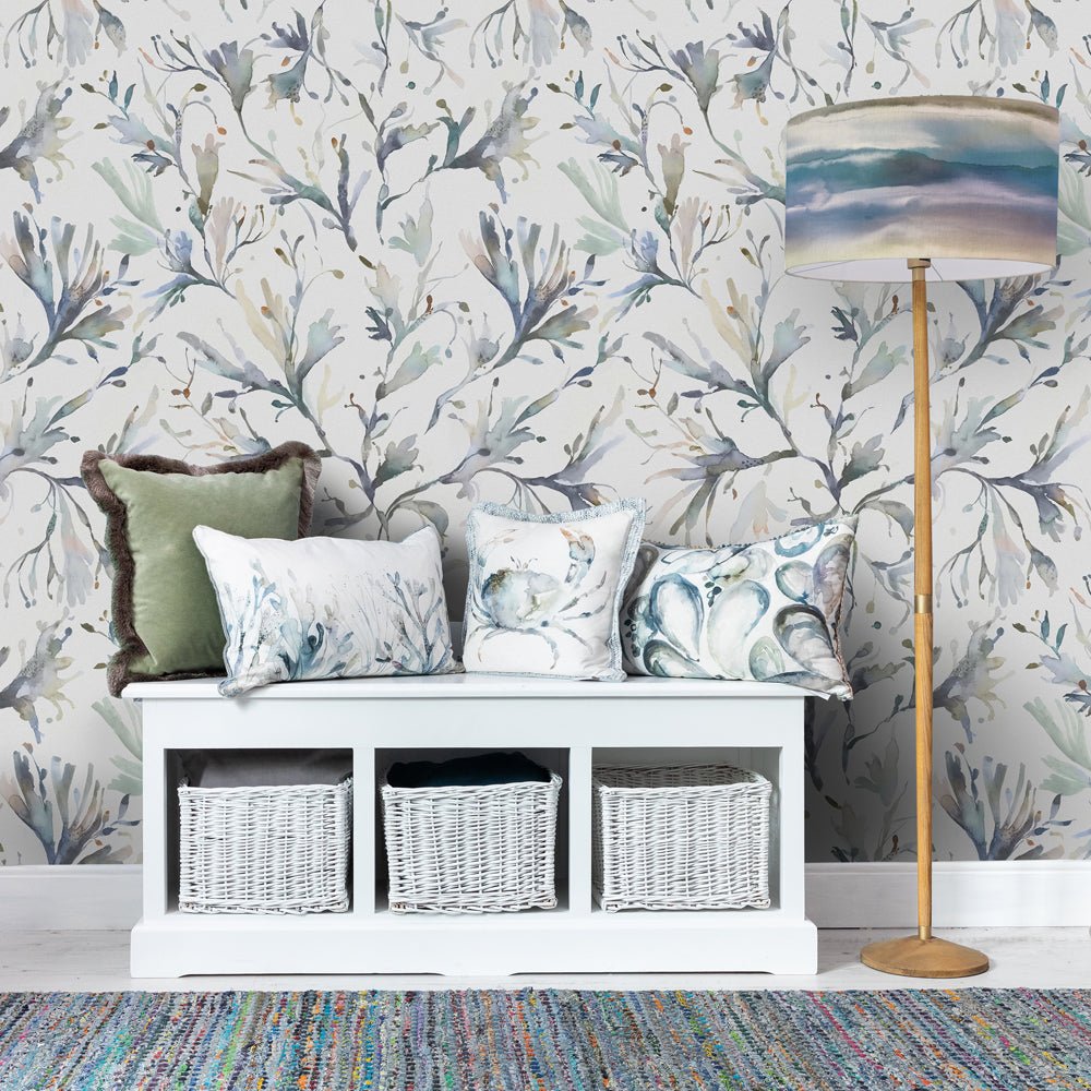 Seaweed Wallpaper - Slate - Voyage Maison - SEAWEED/WPO/SLA - Premier Wallcovering