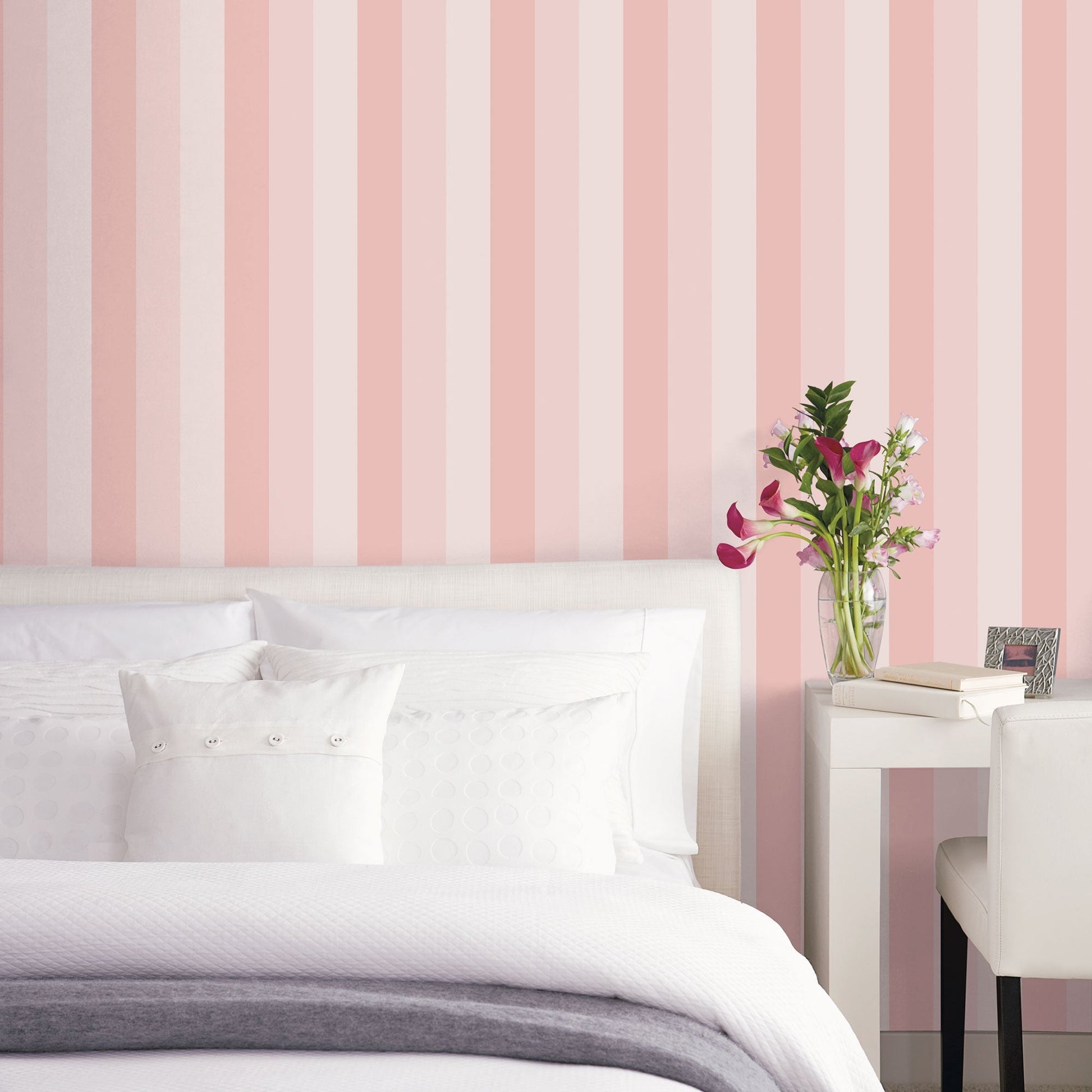 Secret Garden Secret Stripe Wallpaper - Pinks - Galerie - G78520 - Premier Wallcovering