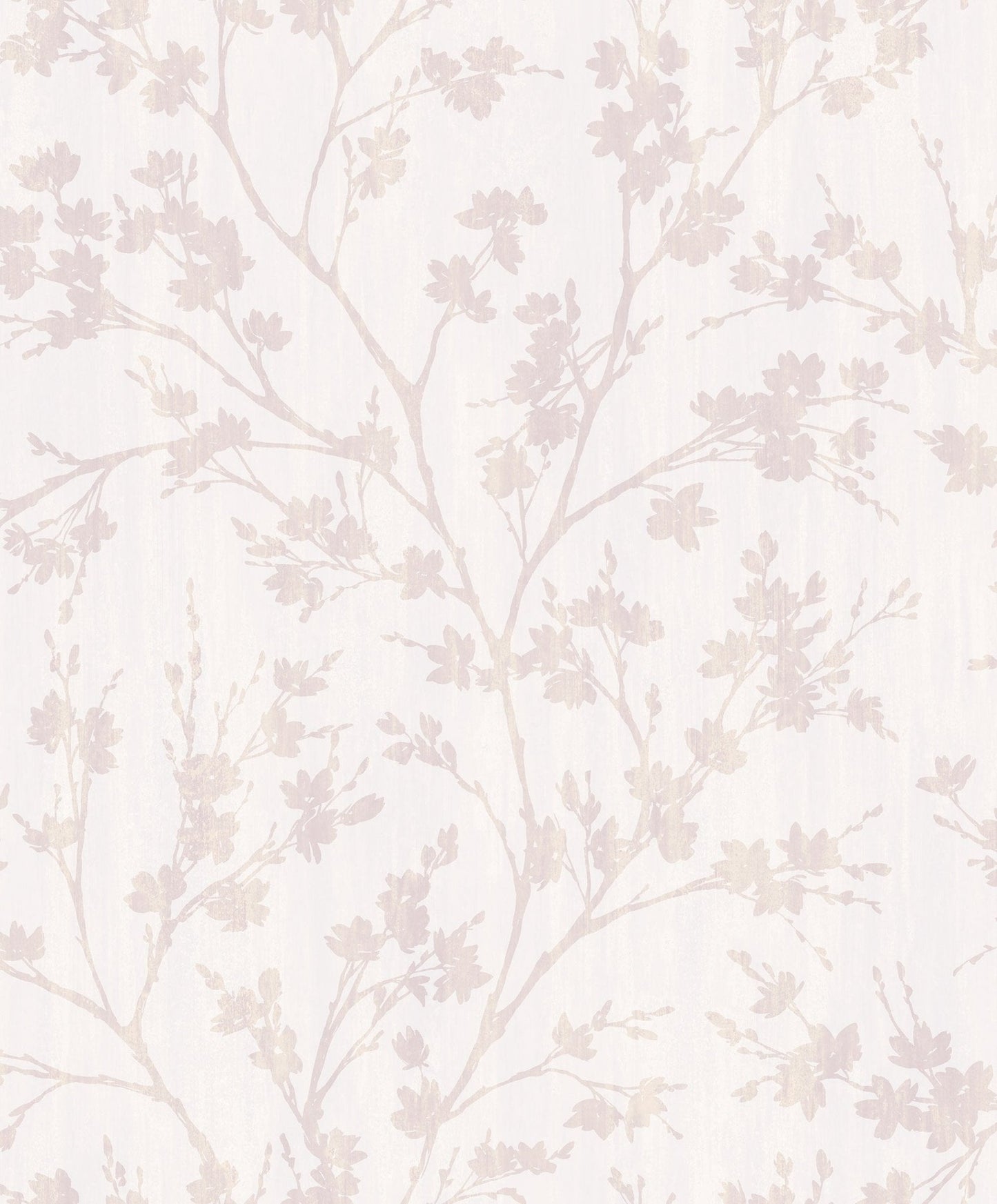 Secret Garden Wispy Branches Wallpaper - White / Dusty Pink - Galerie - G78533 - Premier Wallcovering