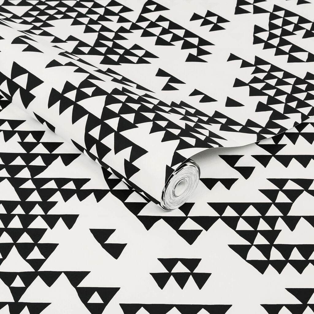 Secret Mountain Wallpaper - Black White - Graham & Brown - 113479 - Premier Wallcovering