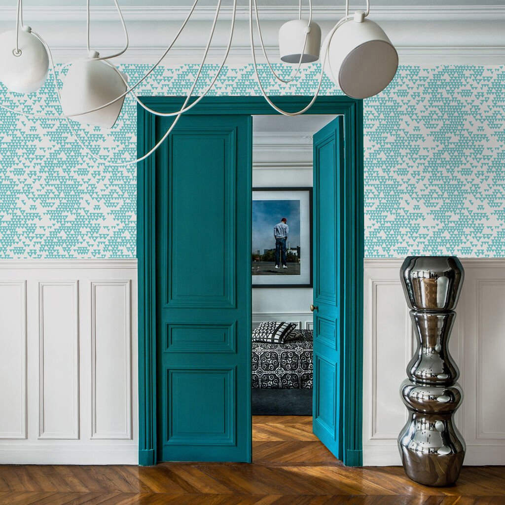 Secret Mountain Wallpaper - Azure - Graham & Brown - 113480 - Premier Wallcovering