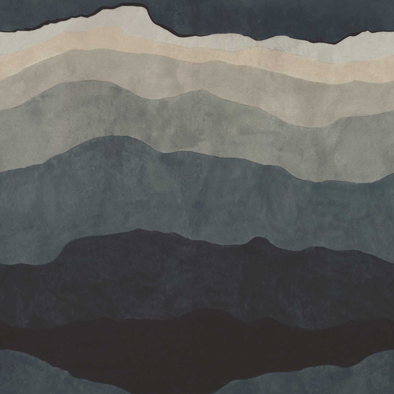 Sedimentary Mural Wallpaper - Midnight - Harlequin - HDMW113327 - Premier Wallcovering