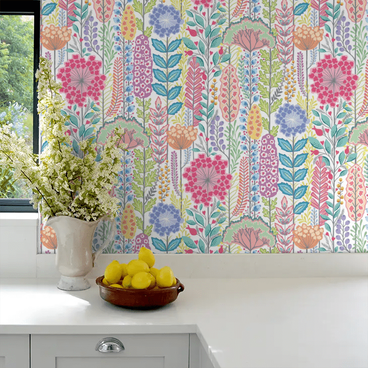 Seedheads Wallpaper - Garden Riot - Ohpopsi - IKA50130W - Premier Wallcovering