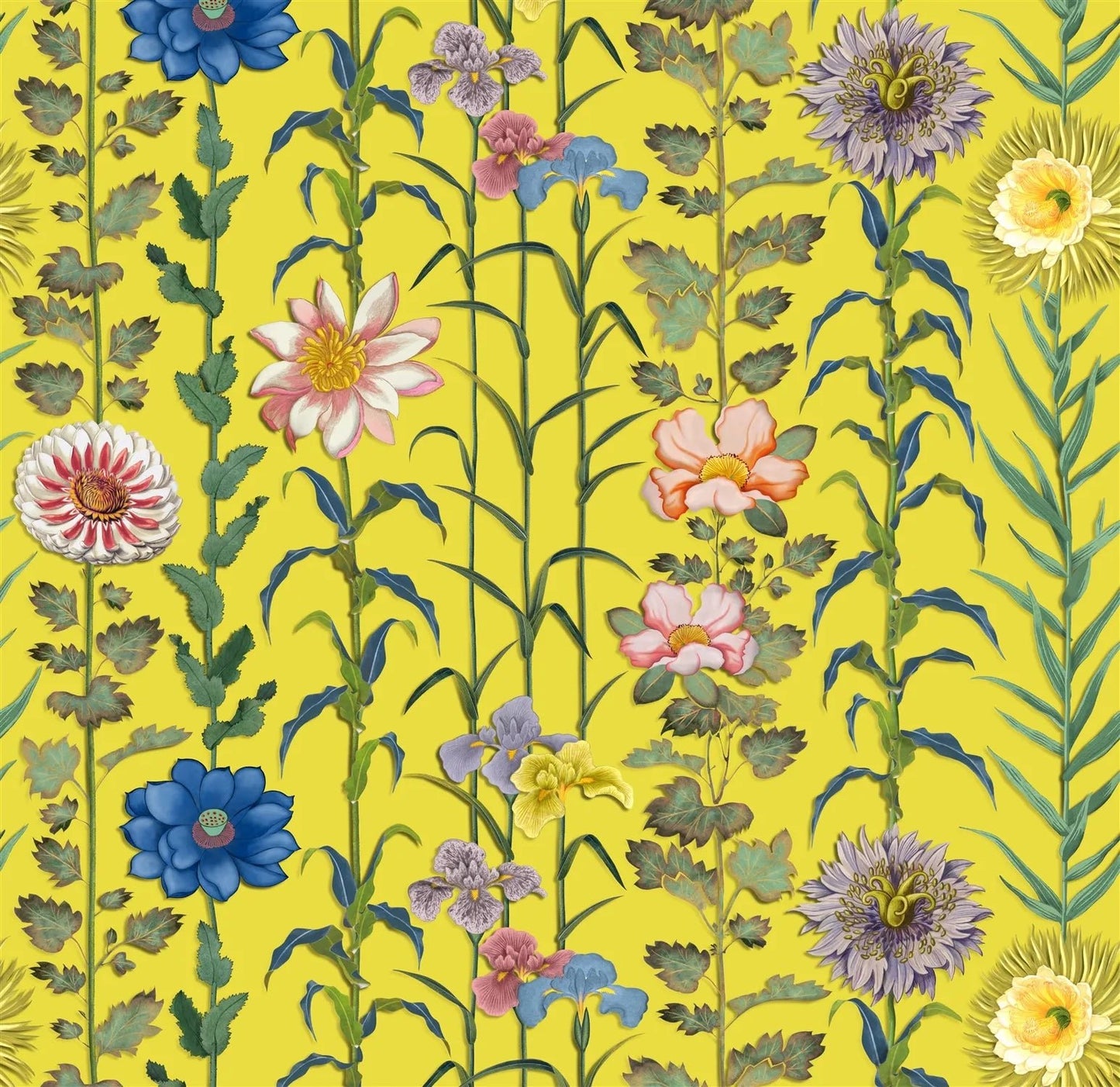 Selam Fabric - Iris - Christian Lacroix - FCL7065/03 - Premier Wallcovering