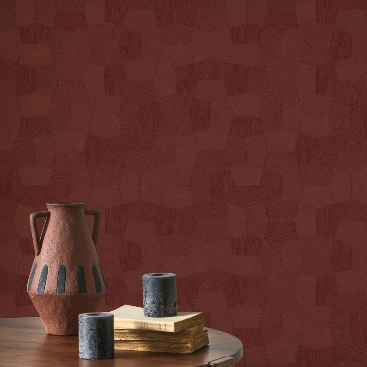 Selene Solaris Wallpaper - Amarena - Casadeco - 201898888 - Premier Wallcovering