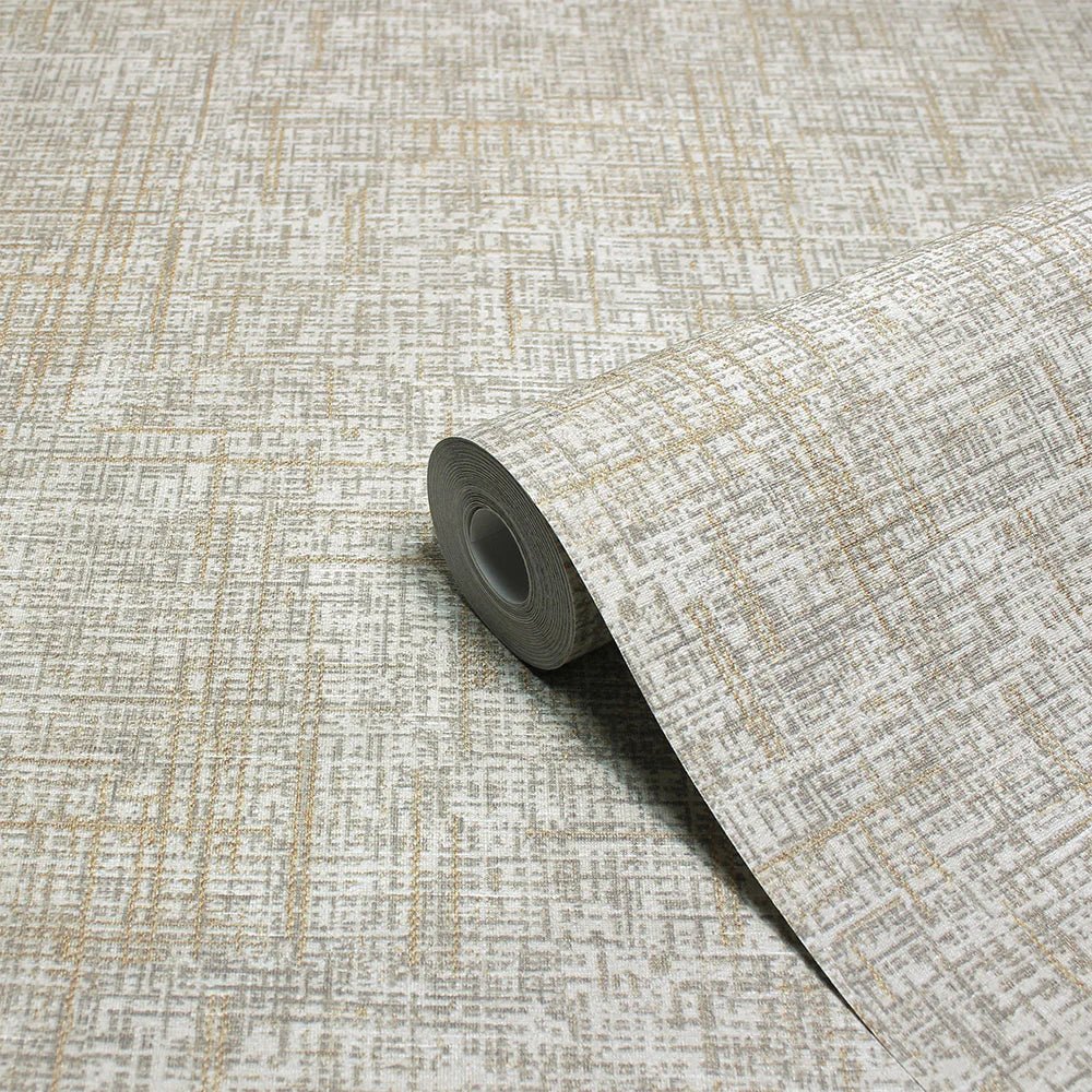 Serafina Vinyl Wallpaper - Champagne - Furn - SERAFIN/WP1/CHP - Premier Wallcovering