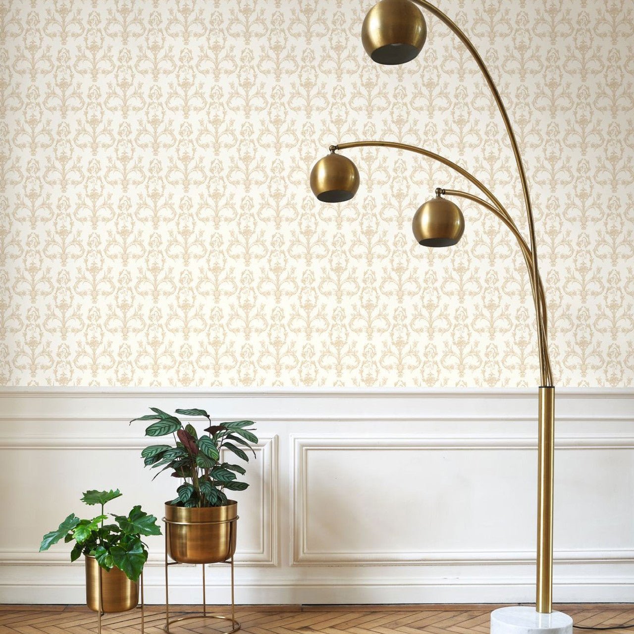 Seraphin Les Belles Toiles De Jouy Wallpaper - Beige Sable - Casadeco - 201711111 - Premier Wallcovering