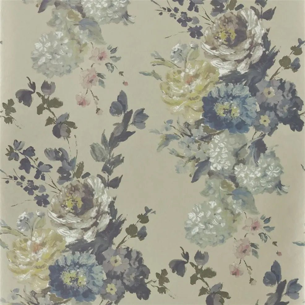 Seraphina Wallpaper - Silver - Designers Guild - P610/03 - Premier Wallcovering