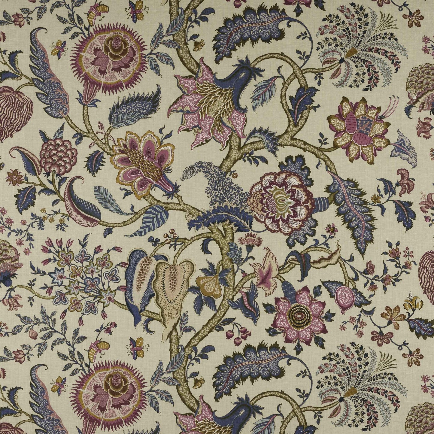 Seraphine Fabric - Violine - Manuel Canovas - M4143-02 - Premier Wallcovering