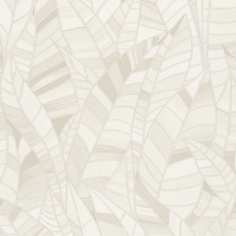 Serenade Leaf Metallic Wallpaper - Cream - Elle Decoration - 10446 - 14 - Premier Wallcovering