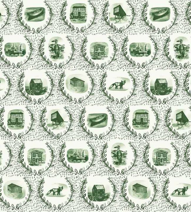 Set The Scene Wallpaper - Moss - Christopher Farr Cloth - CFW225 - 09 - Premier Wallcovering
