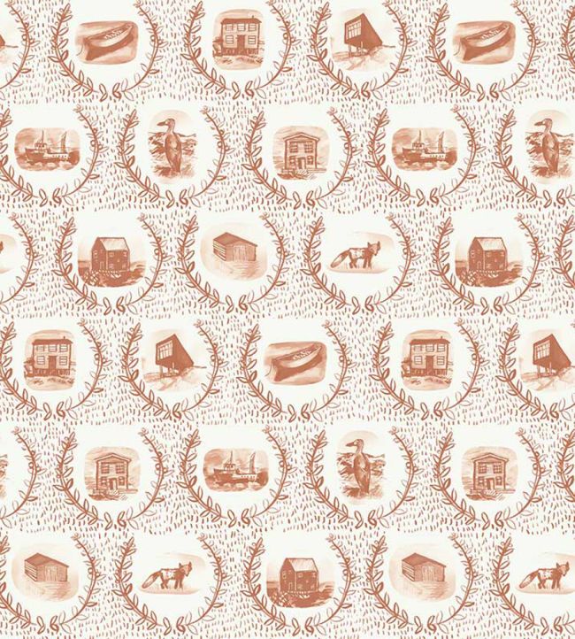 Set The Scene Wallpaper - Rust - Christopher Farr Cloth - CFW225 - 10 - Premier Wallcovering