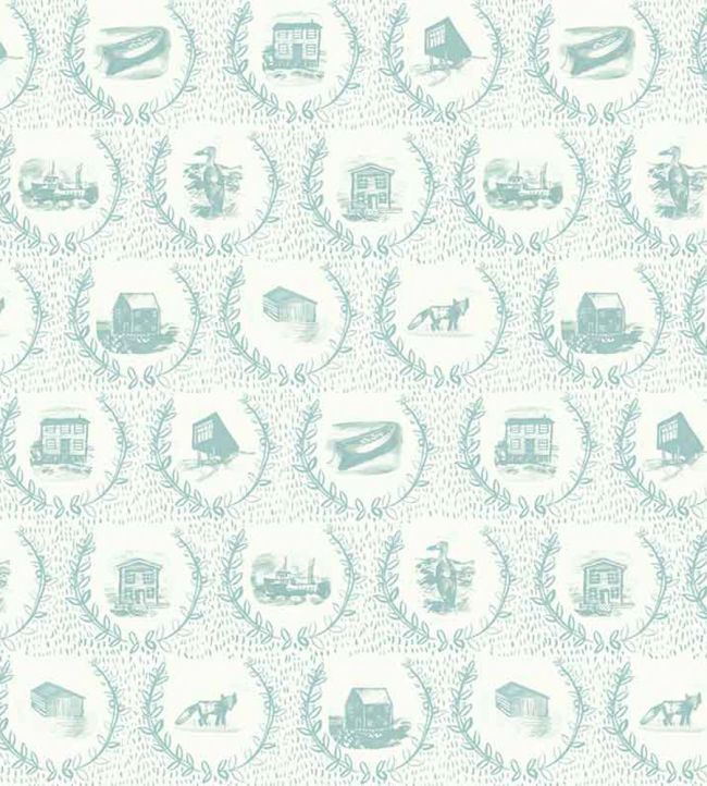 Set The Scene Wallpaper - Sky - Christopher Farr Cloth - CFW225 - 11 - Premier Wallcovering