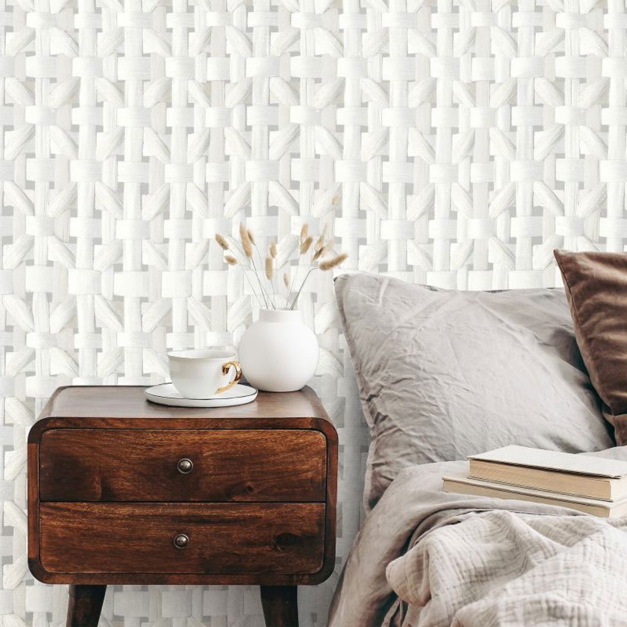 Seta Pepper Wallpaper - Sea Salt - Hohenberger - 65338 - Premier Wallcovering