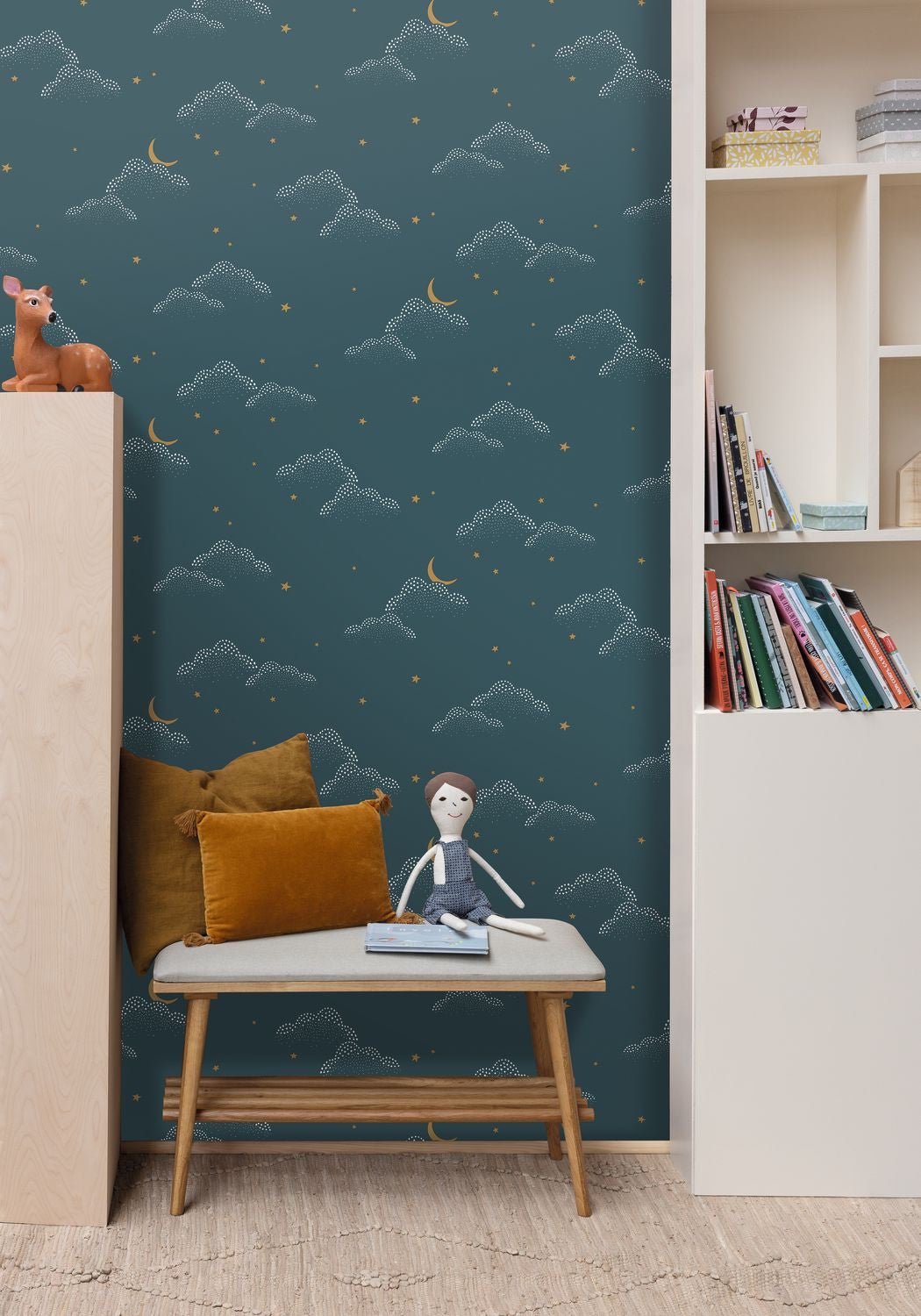 S'evader Wallpaper - Bleu Nuit - Caselio - 103486069 - Premier Wallcovering