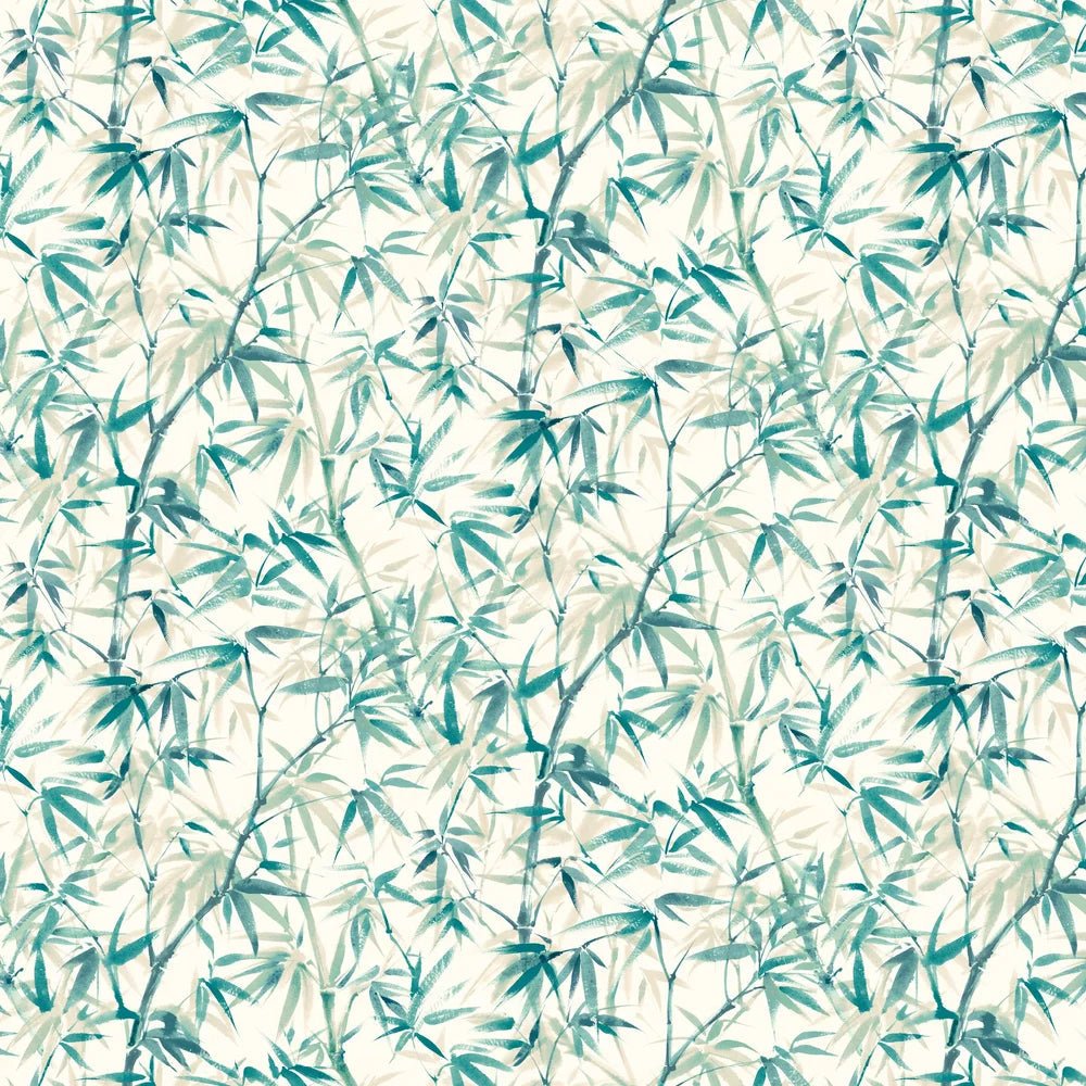 Shadow Bamboo Wallpaper - Peacock - Ohpopsi - HAN50115W - Premier Wallcovering