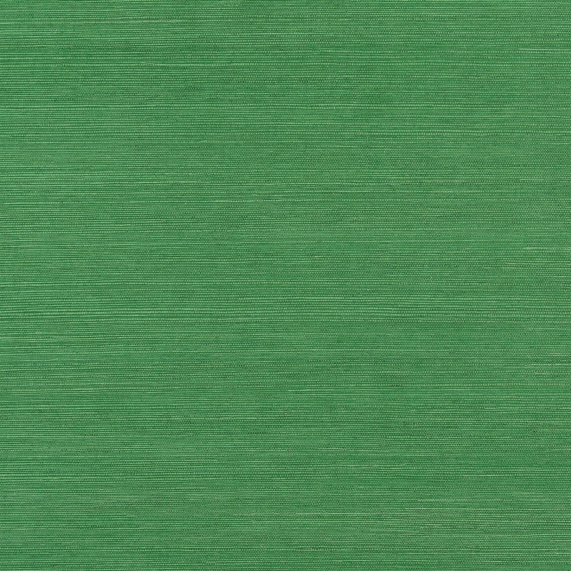 Shang Extra Fine Sisal Wallpaper - Emerald Green - Thibaut - T19612 - Premier Wallcovering