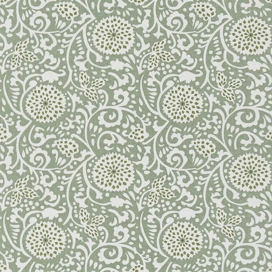 Shaqui Wallpaper - Vintage Green - PDG1147/05 - Designers Guild - Premier Wallcovering