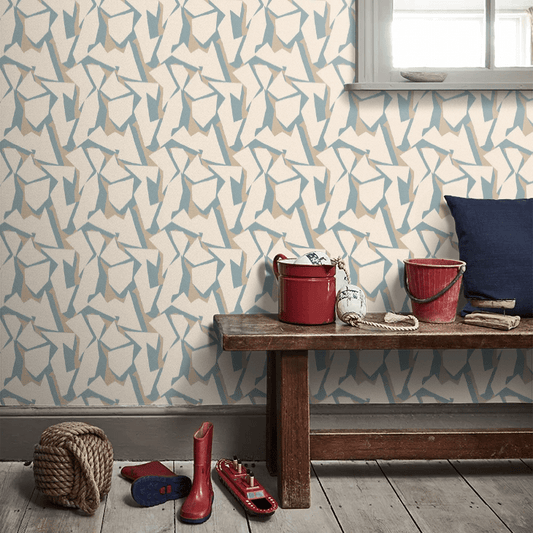 Shatter Wallpaper - Soft Petrol - Ohpopsi - FRA50110W - Premier Wallcovering