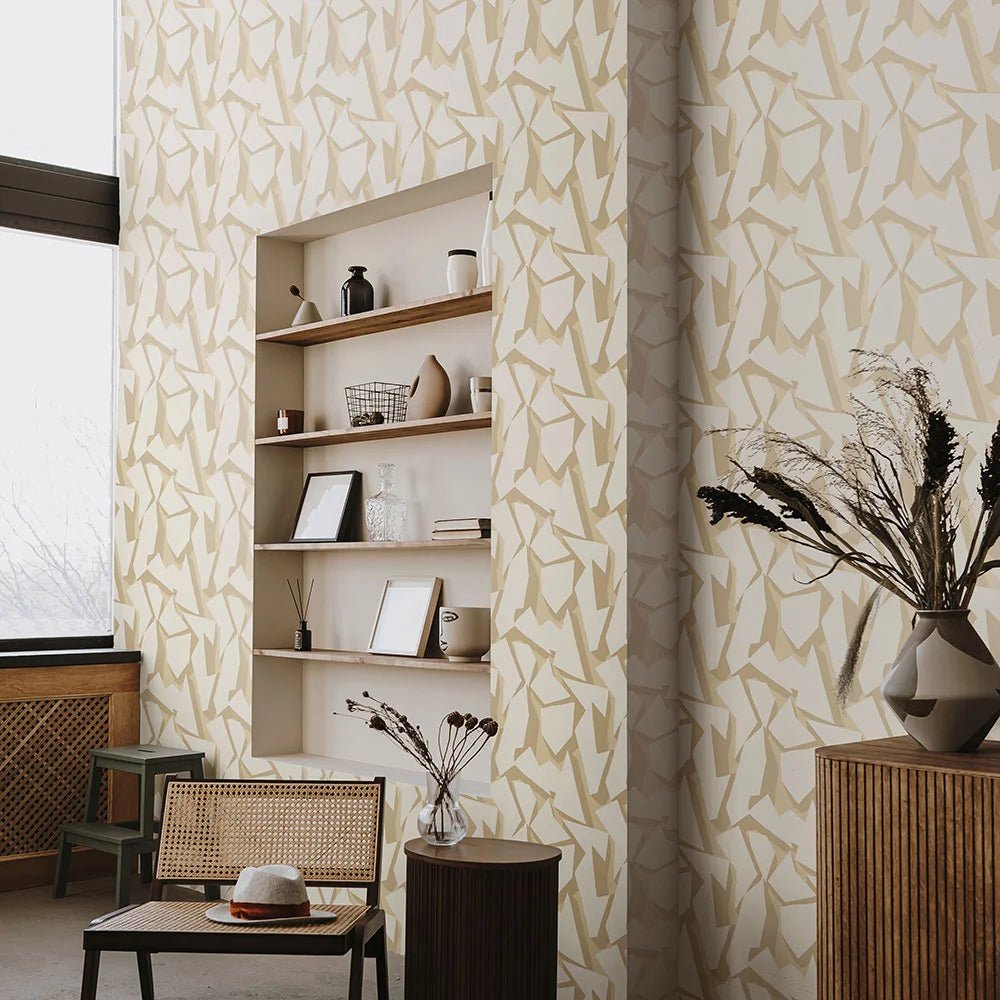 Shatter Wallpaper - Sand - Ohpopsi - FRA50115W - Premier Wallcovering