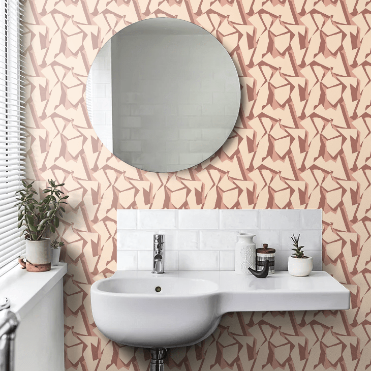 Shatter Wallpaper - Pecan - Ohpopsi - FRA50113W - Premier Wallcovering
