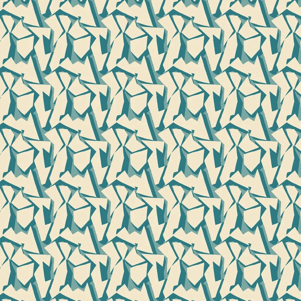 Shatter Wallpaper - Teal - Ohpopsi - FRA50109W - Premier Wallcovering