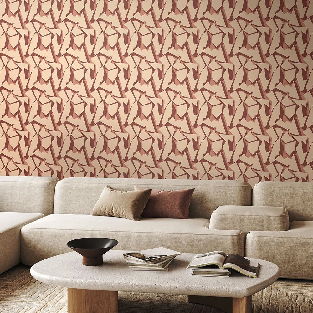 Shatter Wallpaper - Pecan - Ohpopsi - FRA50113W - Premier Wallcovering